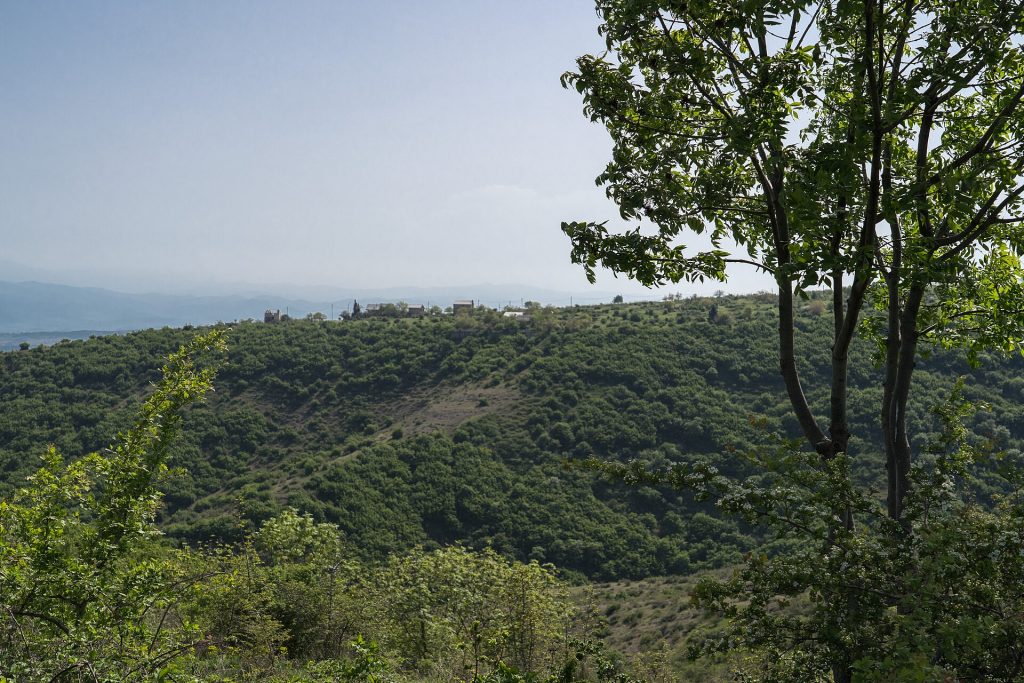 The rolling hills and villages of Kvemo Kartli region, where Gardabnoba is celebrated.