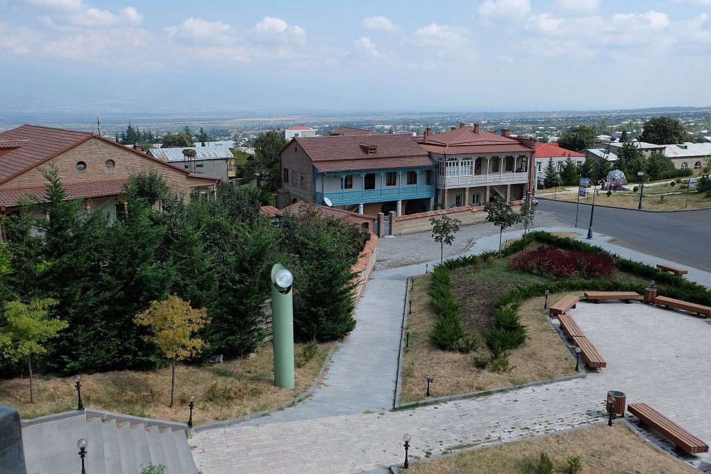 The historic centre of Telavi, host town of the chamber-music festival, with its fortress and gardens.