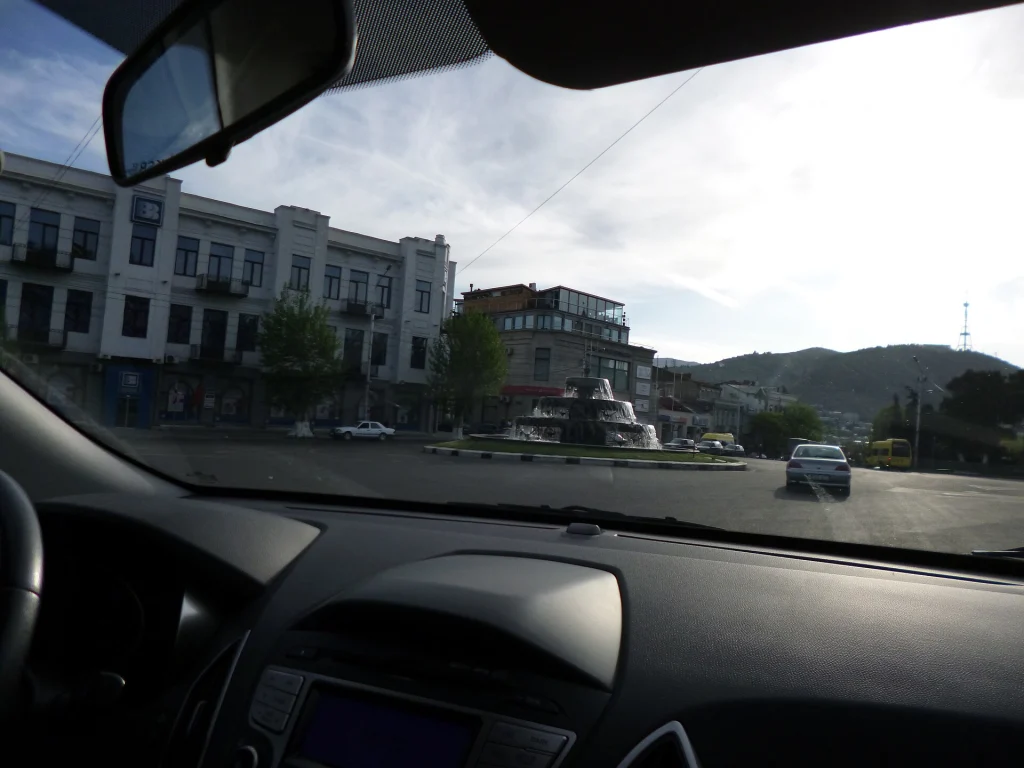 Avlabari Square in Tbilisi, the historic Armenian quarter near Surb Gevorg church.