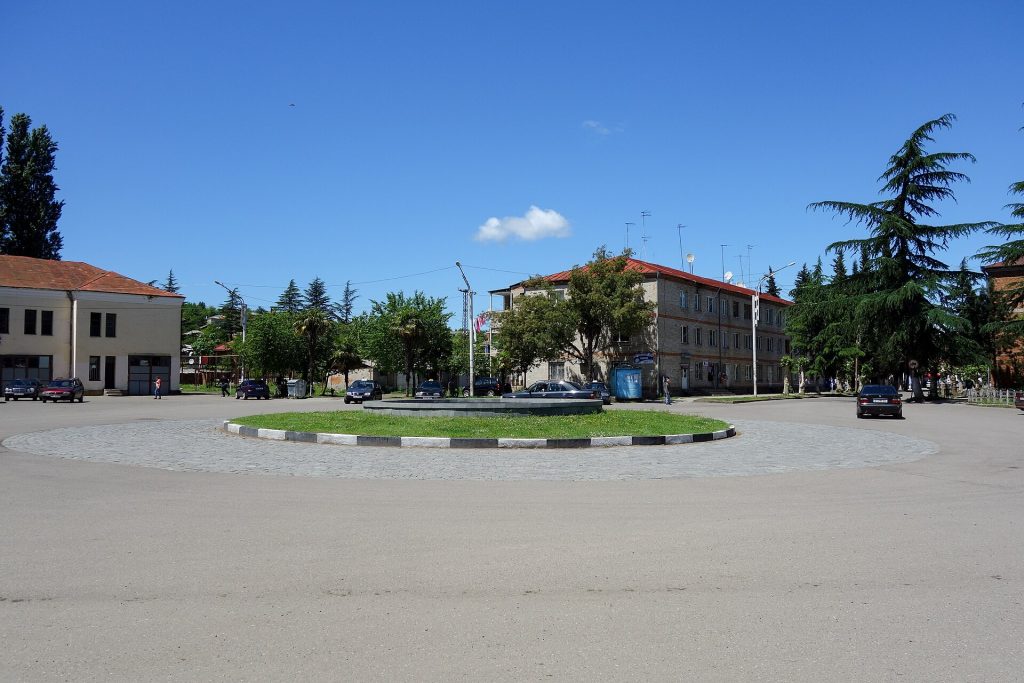 The central square of Baghdati, the Imereti town that hosts the Baghdatoba festival.