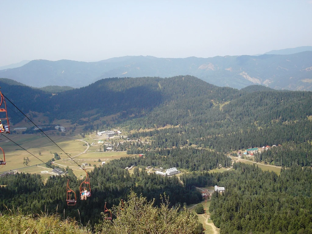 The mountain resort town of Bakuriani, a popular side trip from Tbilisi for travellers.