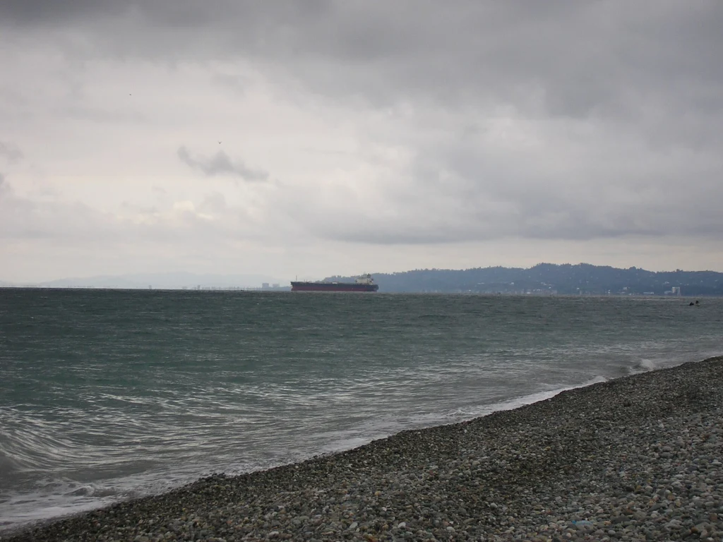 The Black Sea coastline at Batumi, another key destination for Chinese tourists in Georgia.
