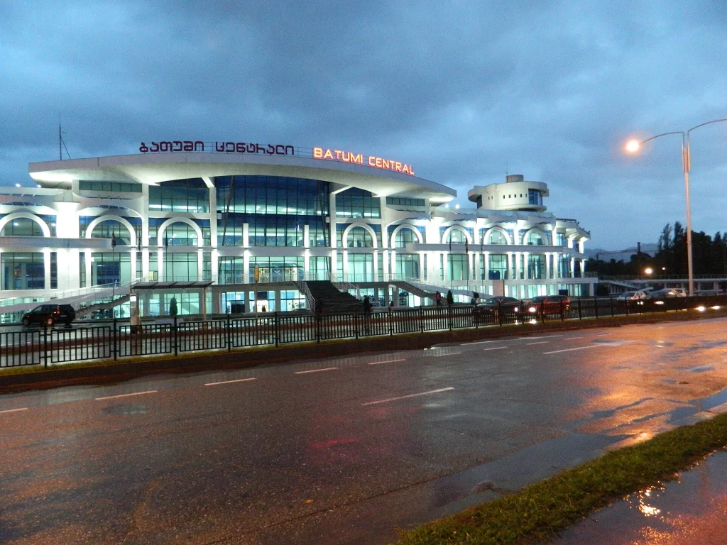 Batumi Central railway station, the modern terminus for trains from Tbilisi.