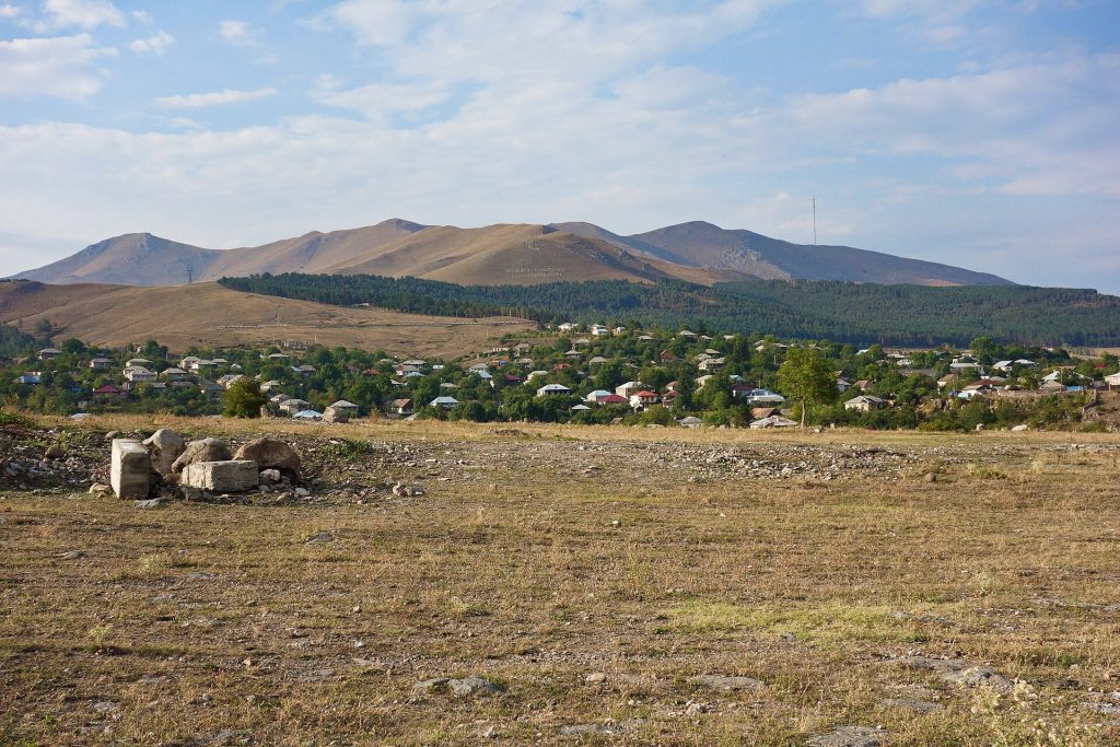 The town of Dmanisi and Lukuni Mountain, the setting for the annual Dmanisoba festival.