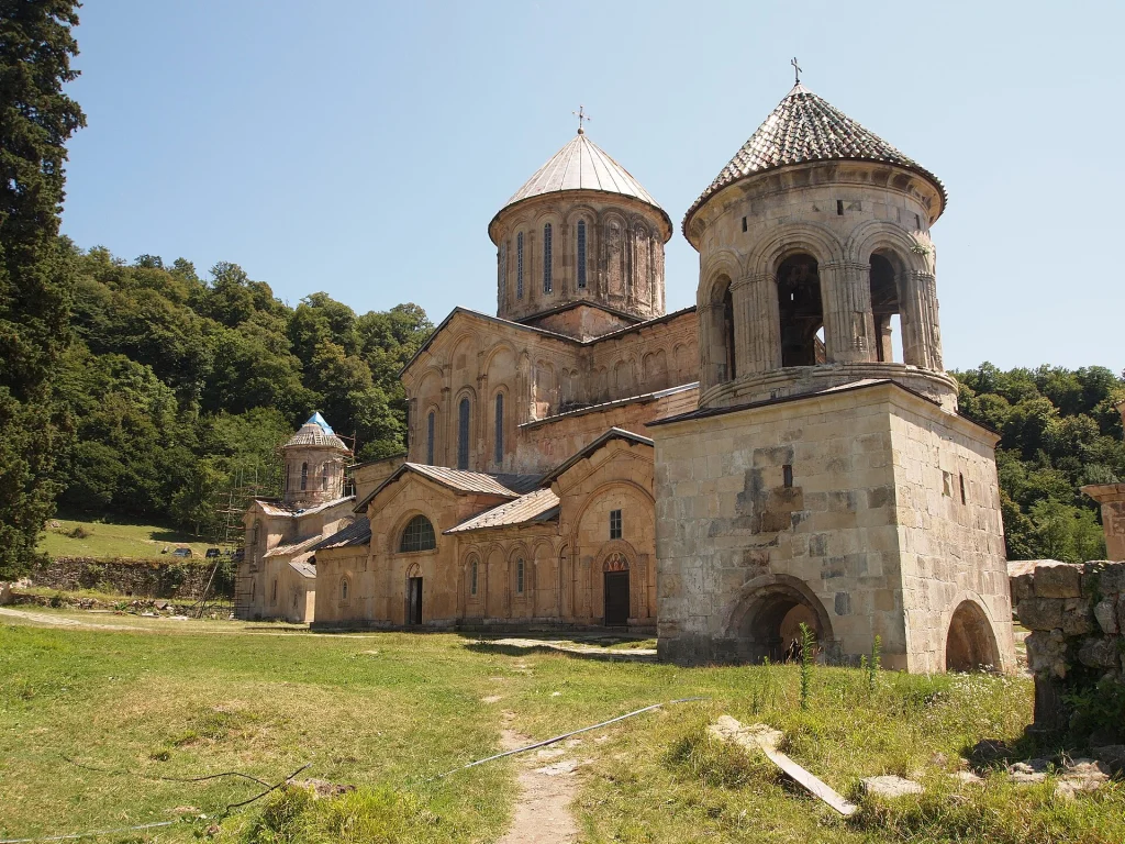 Gelati Monastery complex, a UNESCO-listed historic site near Kutaisi, Georgia.