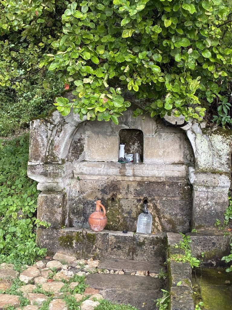 The old stone Soldomja spring in Racha reflects the region's historic character celebrated during Oneloba.