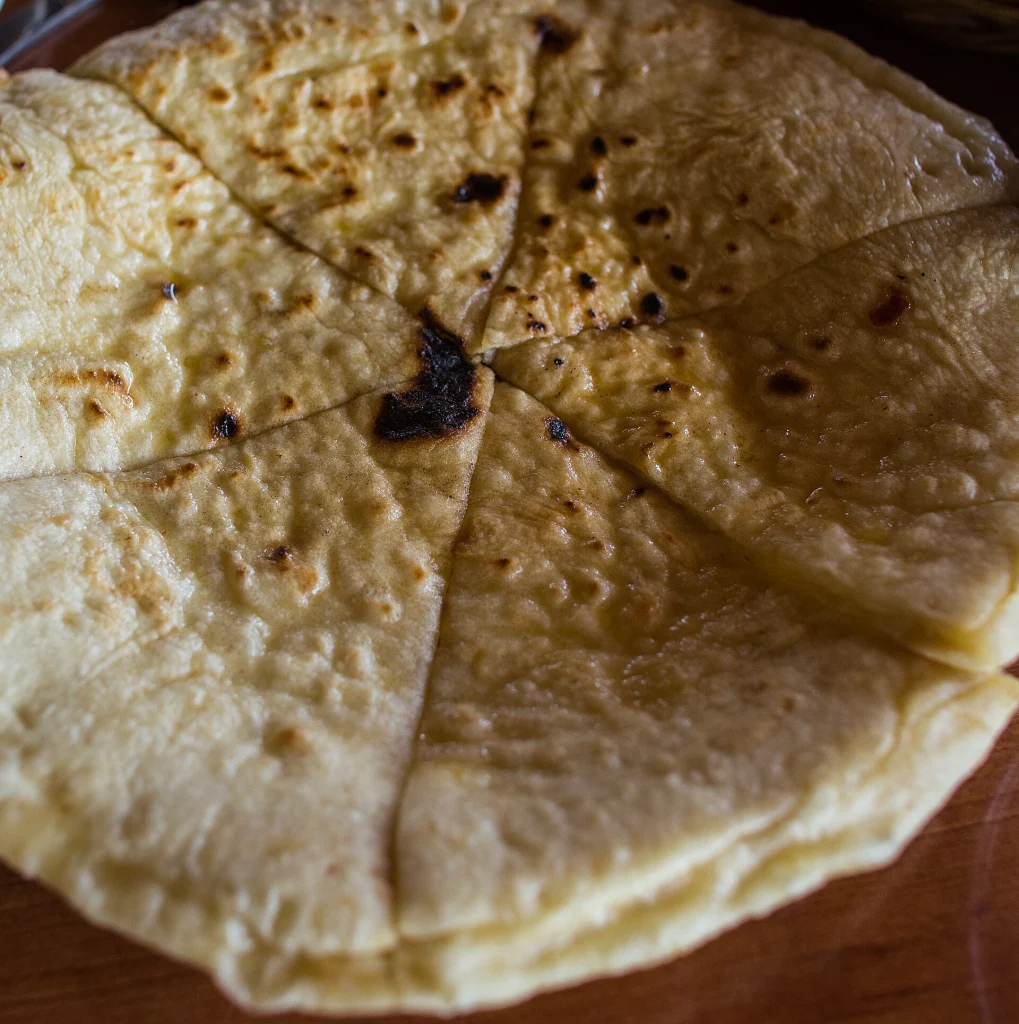 Khachapuri, Georgia's signature cheese bread, a dish Slovak visitors should try.