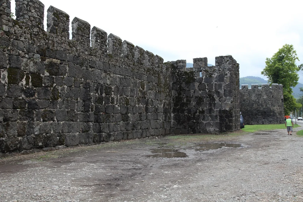 The ancient walls of Gonio Fortress, a classic excursion stop for boat trips from Batumi.