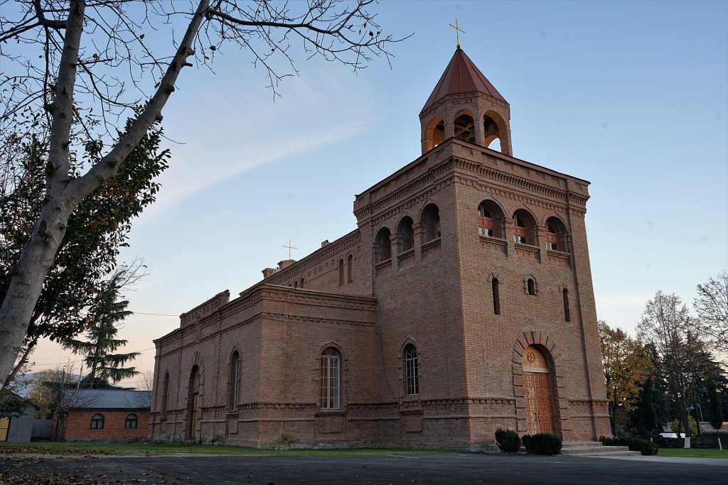 Another view of Lagodekhi's Kazan Icon Church, central to the town's religious life.