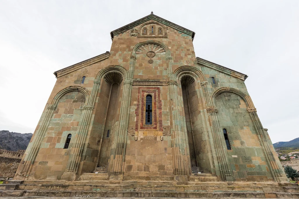 The medieval Svetitskhoveli Cathedral in Mtskheta, centerpiece of Georgian Christianity.