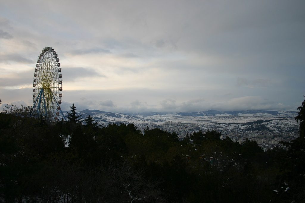 Mtatsminda Park in Tbilisi, the hillside venue that hosts the Caucasus Cheese Festival.