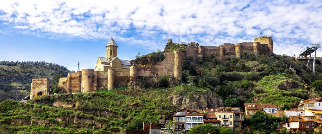 Narikala fortress overlooking the Kura River, a landmark every visitor to Tbilisi will see.