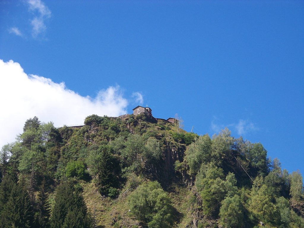 The remote mountaintop shrine of Lagurka, drawing Svans for the annual Kvirikoba pilgrimage.
