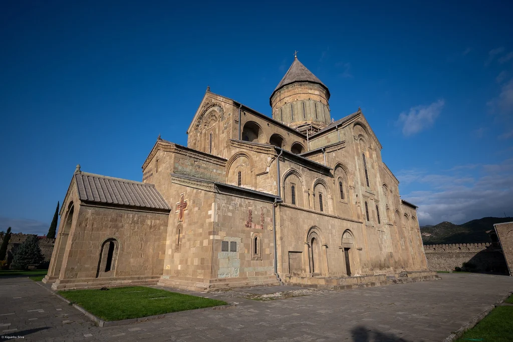 Svetitskhoveli Cathedral in Mtskheta, the spiritual heart of the 14 October Svetitskhovloba feast.