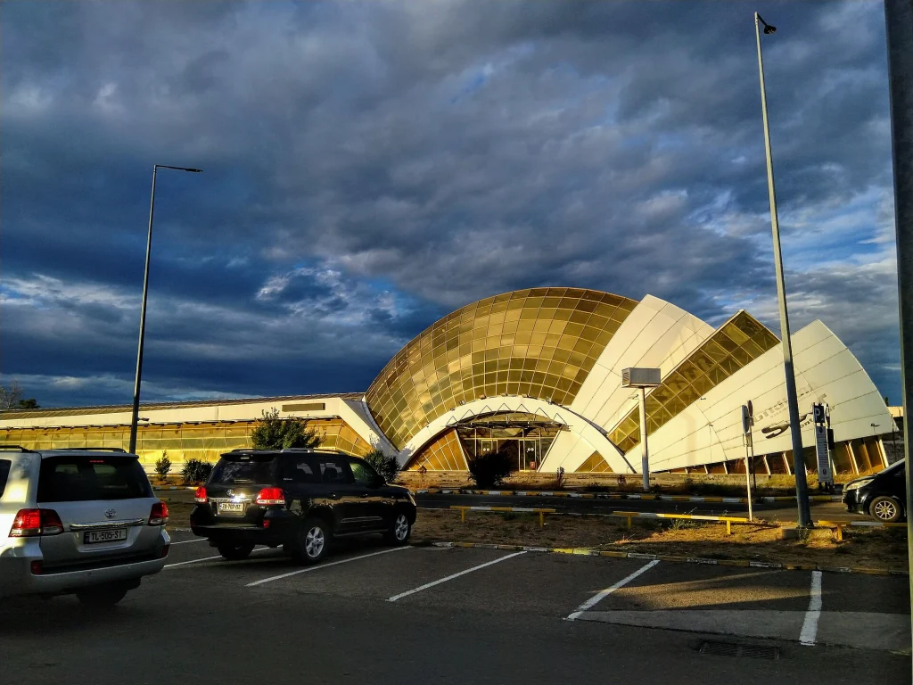 Tbilisi International Airport, the main gateway for travellers arriving from Monaco via connecting hubs.