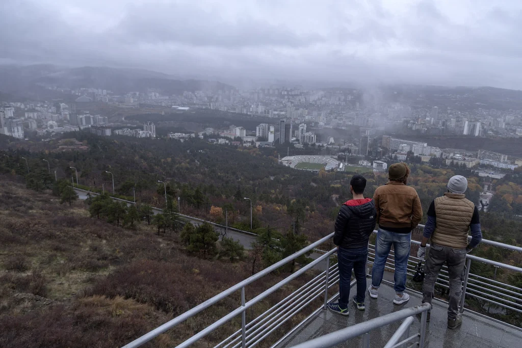 Vake Park in Tbilisi, a popular public park offering panoramic views of the city.