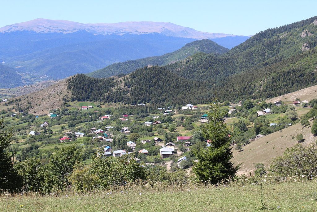 The village of Gomaro in Adigeni municipality, part of the scenic highland setting of the festival.