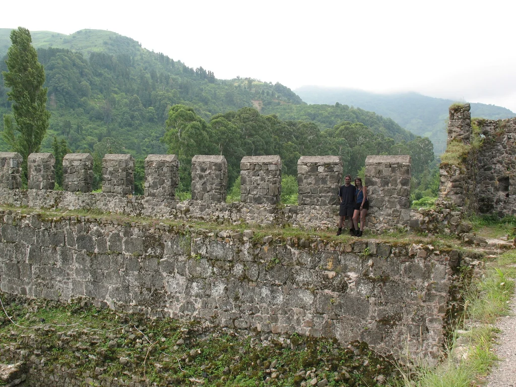 Ancient walls of Gonio fortress, a popular half-day excursion from Batumi port.
