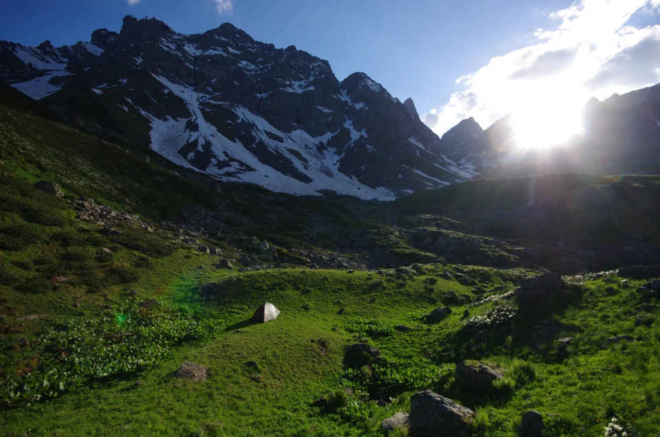 Camping, glamping and mountain huts in Georgia