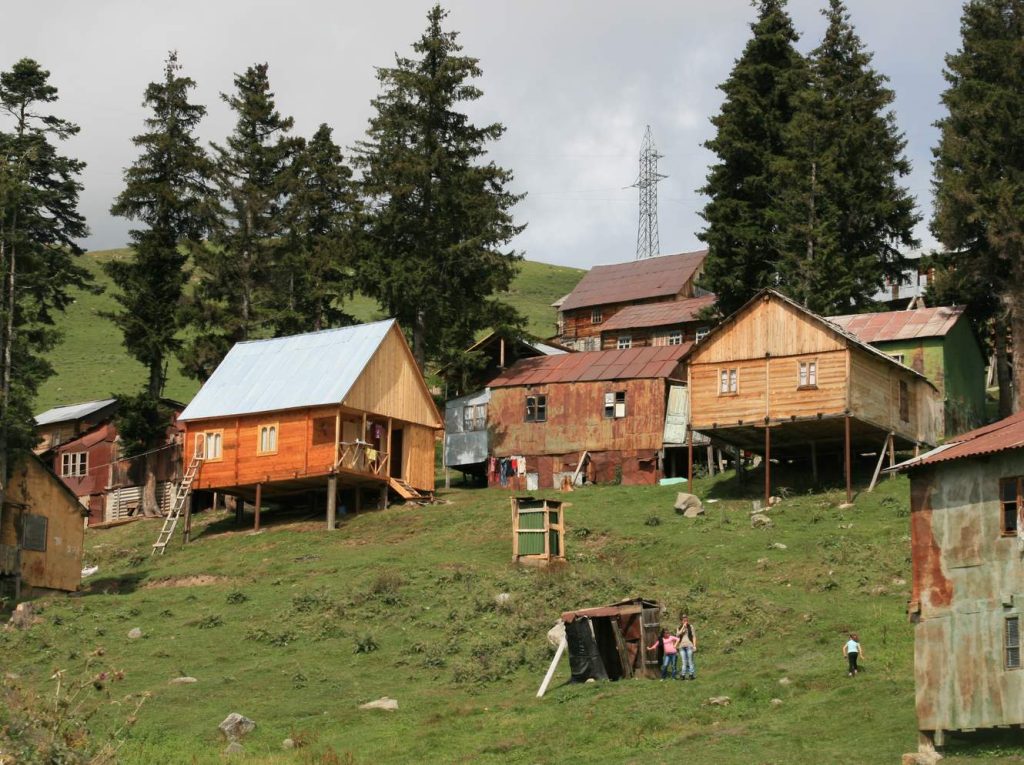 Another view of Beshumi village nestled in the mountains of upper Adjara, Georgia.