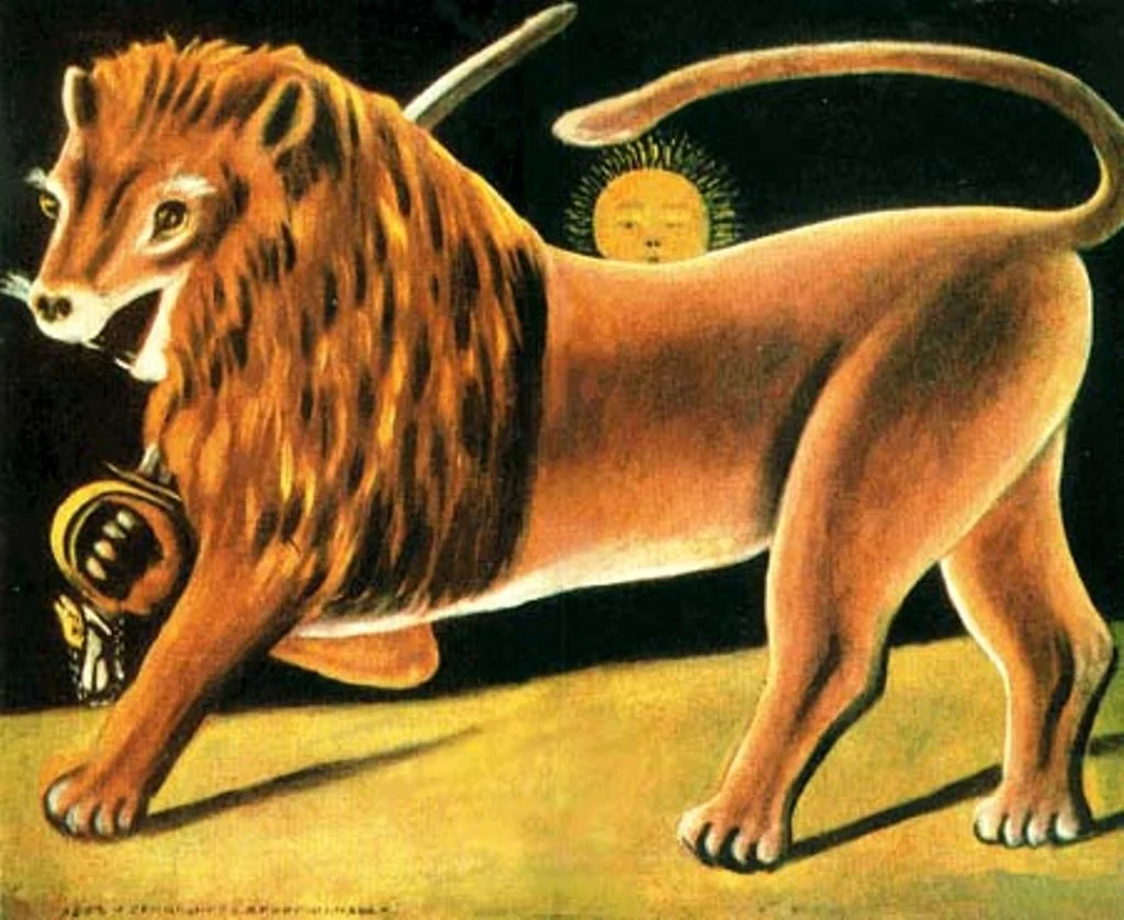 Pirosmani's iconic Lion and Sun painting, held at the State Art Museum of Georgia in Tbilisi.