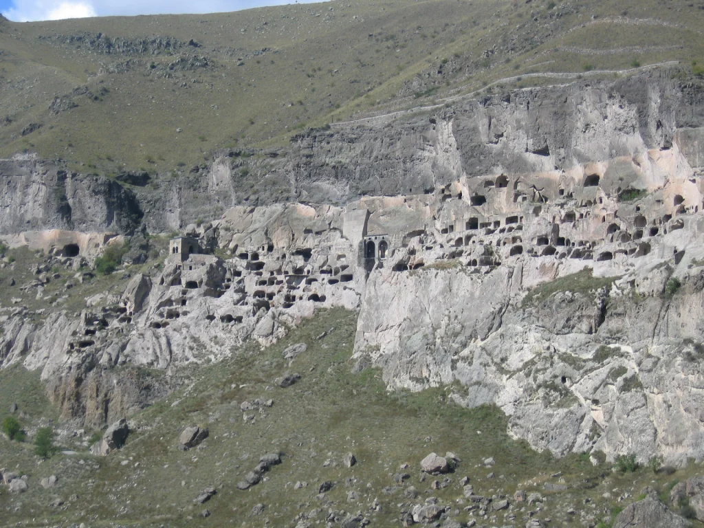 The ancient cave city of Vardzia, a highlight for visitors exploring Georgia beyond Tbilisi.